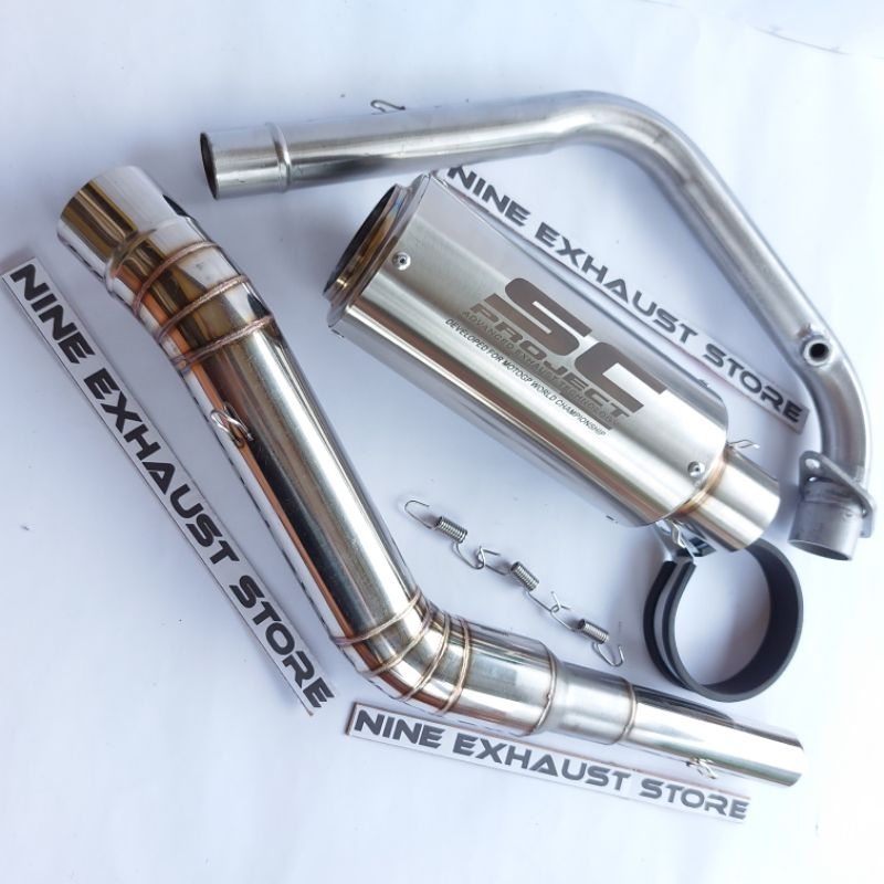 knalpot racing cb 150r facelift sc project titan