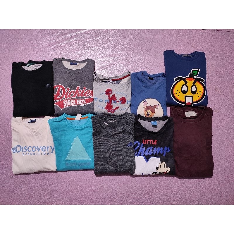 PAKET USAHA CUAN MIX CREWNECK Second 50pcs
