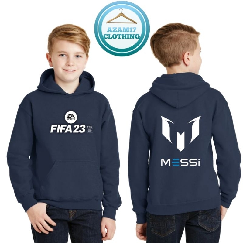 Hoodie Sweater Jaket Anak FIFA23 Mobile Games FIFA 23 Lionel Messi Keren Lucu Bagus