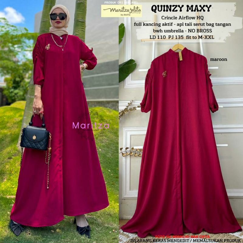 Quinzy maxy dress terbaru by maritza