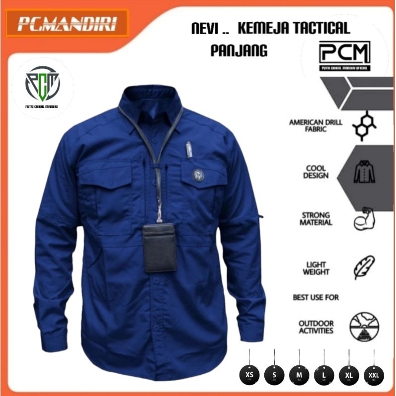 Kemeja Tactical PDL Lapangan/Baju Taktikal Outdoor Tangan Panjang