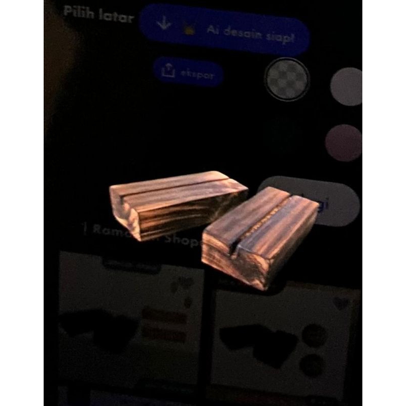 

tatakan akrilik / tag holder rustic