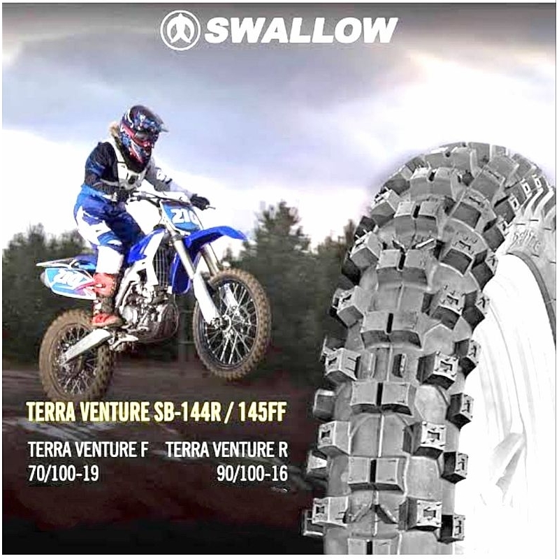 paket ban swallow KLX sb-145f terra venture 70/100 ring 19 + 90/100 ring 16  dapat 2 ban