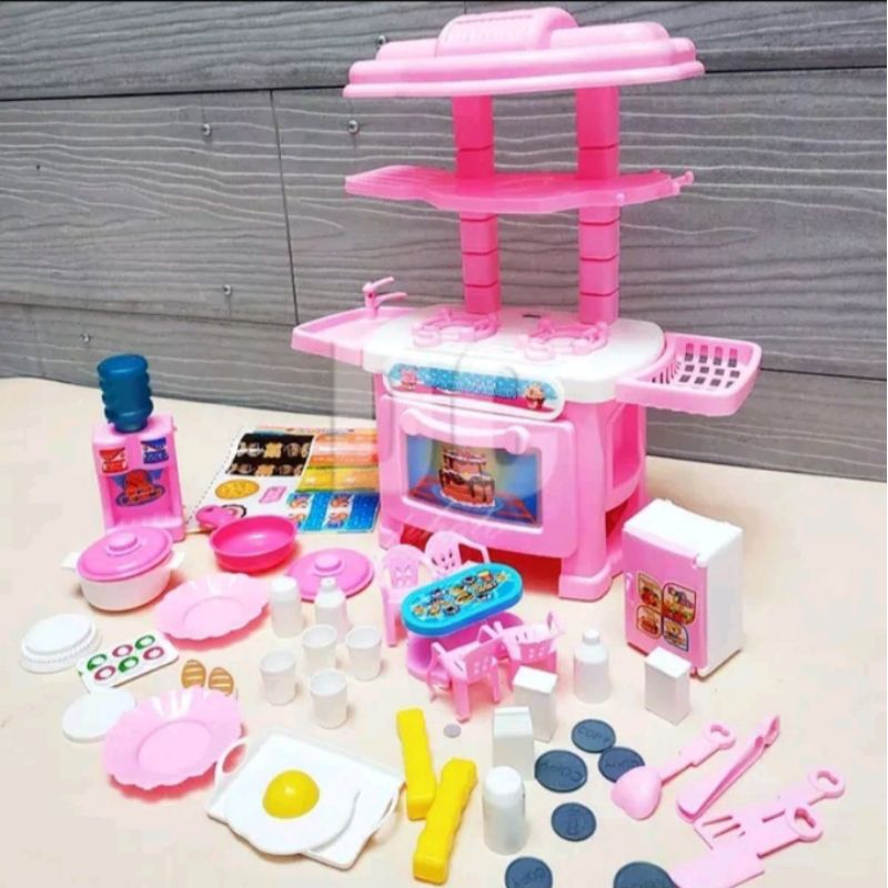 mainan kitchen set jumbo FK 113 / mainan anak perempuan FK 113 / mainan masakan batrei / mainan masa