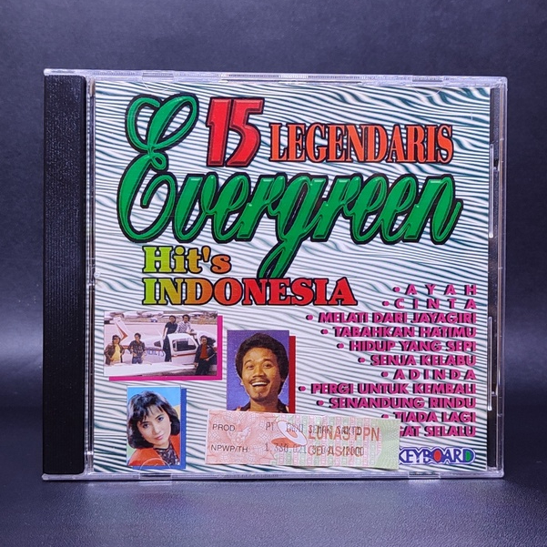 CD 15 LEGENDARIS EVERGREEN HITS INDONESIA BIMBO MARGIE SEGERS SHANTI