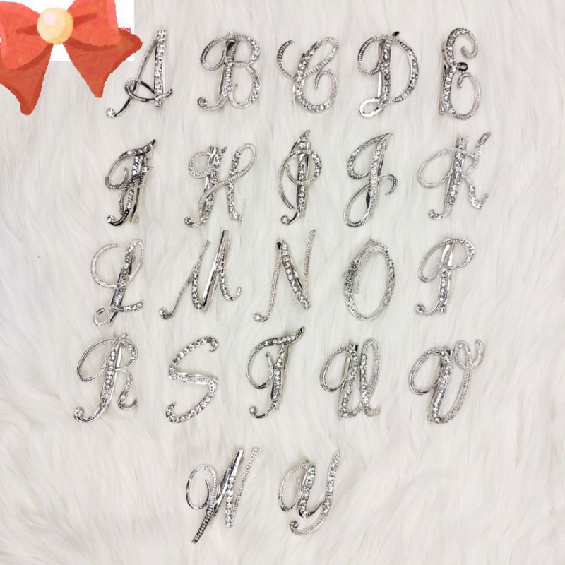 Bros Alfabet Latin Silver Besar