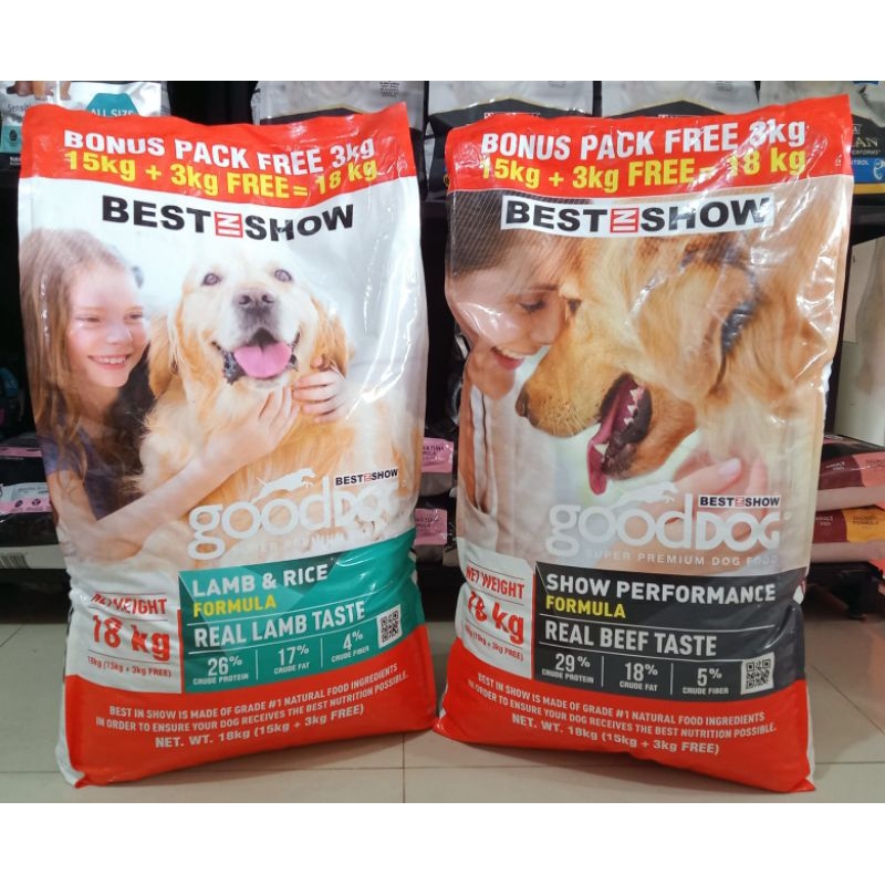 BEST IN SHOW Good Dog Adult All Variant 18kg promo (Ekspedisi) makanan anjing good dog food promo