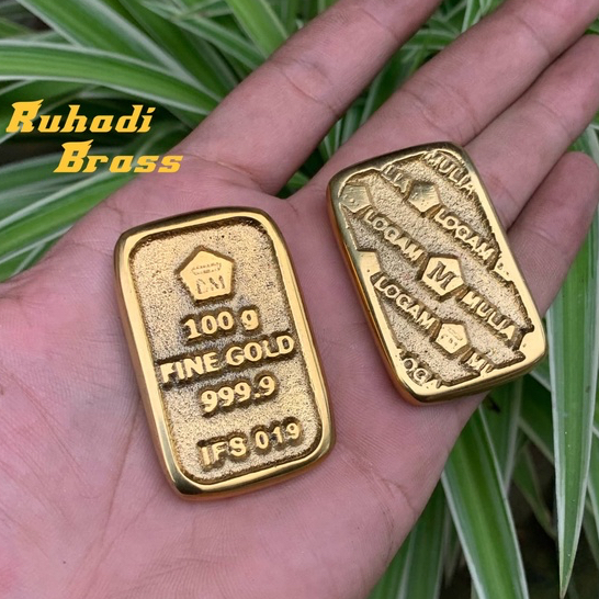 Diecast Fine Gold / Miniatur Emas Batangan 999.9 Kuningan Gold 100 gram