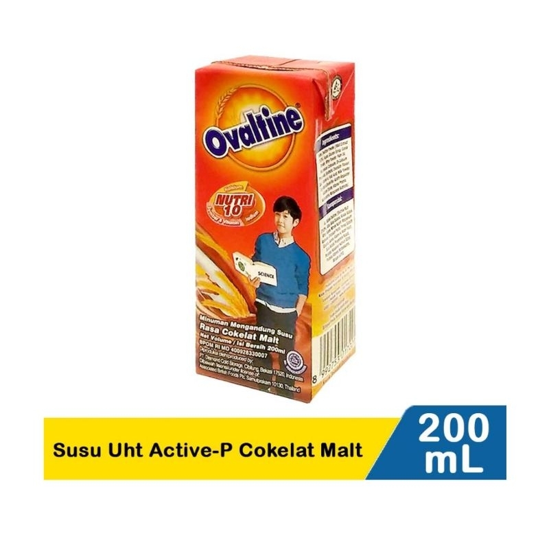 

OVALTINE UHT CHOCOLATE MILK 200ML