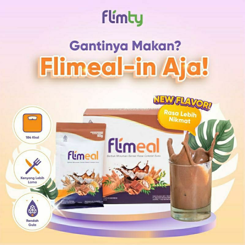 

1 BOX FLIMEAL ISI 12 SACHET PENGGANTI MAKAN PRAKTIS