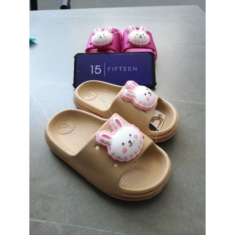 NEW ! ! ! SIZE 19-29 SANDAL SELOP Sandal Anak Perempuan RABBIT 0-4 TAHUN KARET COLLIN / SANDAL SLIP ON ANAK CEWEK 6122-B