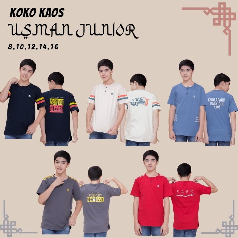 Kaos Koko Anak dan Remaja Muslim Combat Little Dino Kaos 24s Premium Lengan Pendek