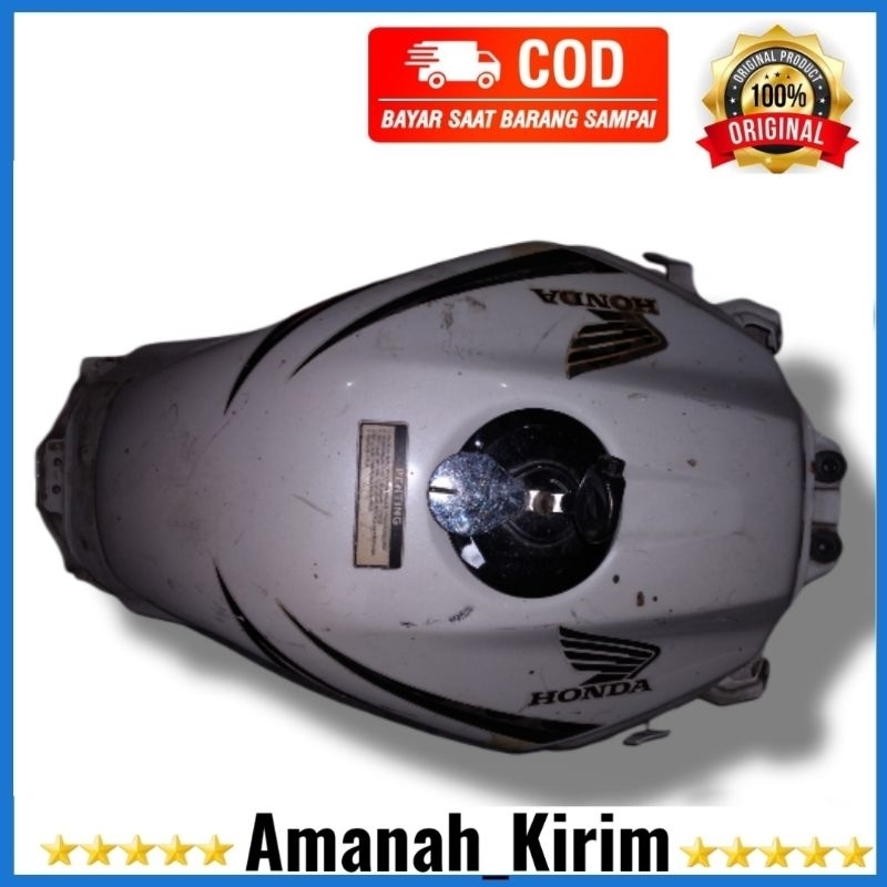 Tangki Tengki Motor OLD CB 150R Original +Tutup Tangki -Warna Putih