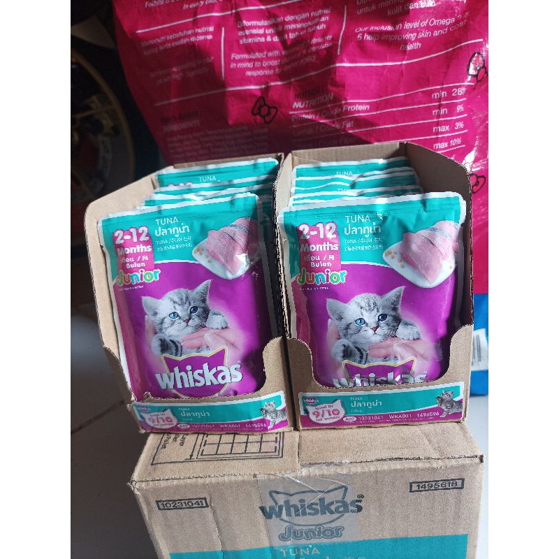 WHISKAS JUNIOR 2-12 BULAN RASA IKAN TUNA
