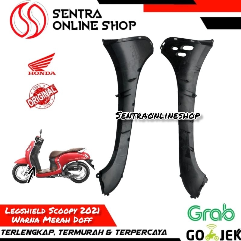 Sayap legsil legshield luar kanan kiri scoopy all new 2021 merah doff dopp original