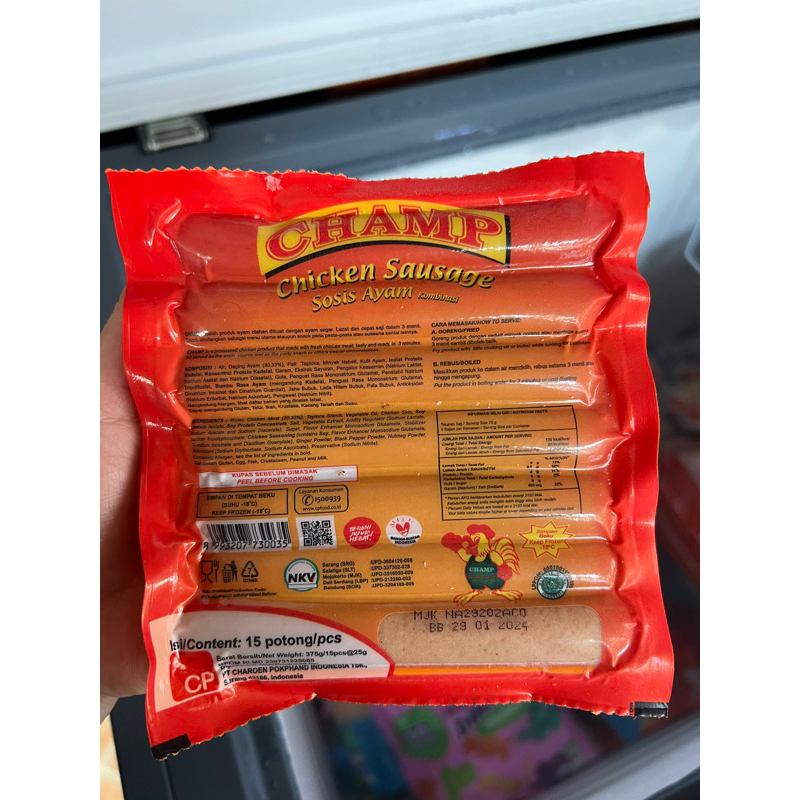

champ sosis ayam