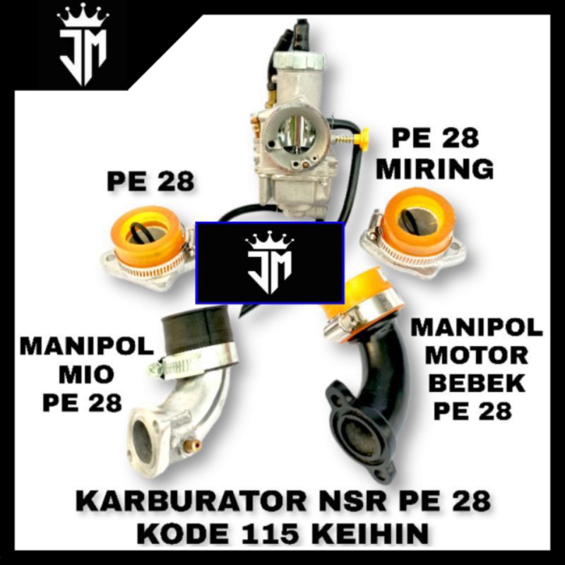 KARBURATOR NSR PE 28 KODE 115 KEIHIN ORIGINAL SET MANIPOL PE 28