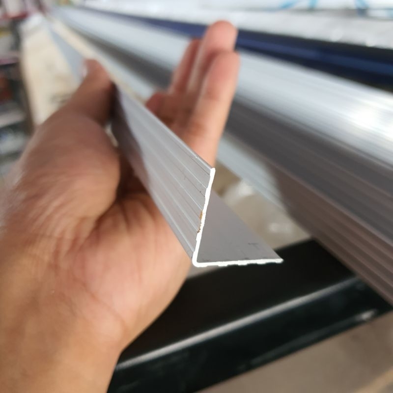 NEW SIKU ALUMUNIUM LIS L HARDCASE ALUMUNIUM PANJANG 3METER IMPORT WAJIB POTONG