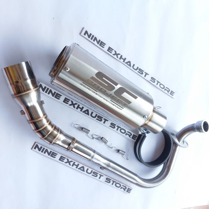 knalpot racing vario 125 lampu bohlam sc project titan