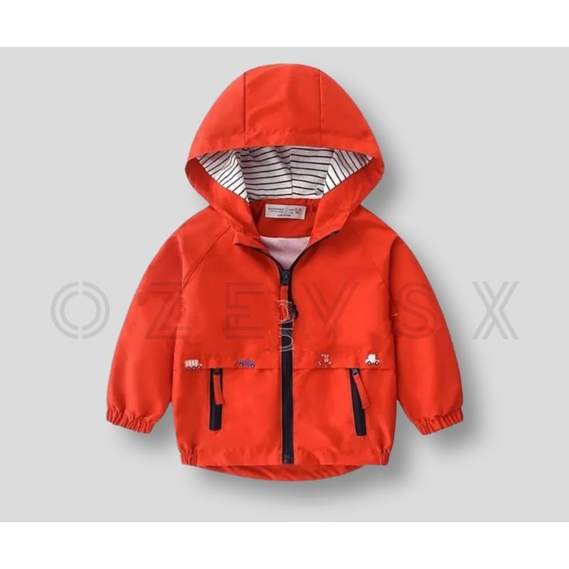 Jaket Parasut Anak anak keren kekinian anti air umur 4 - 10 tahun / Hoodie Parasut anak anak keren terbaru