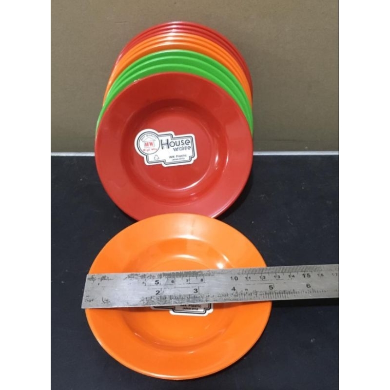 piring plastik semi melamin 5 inch