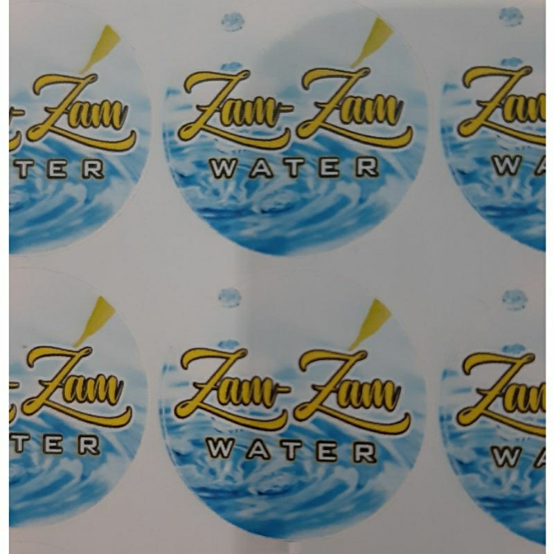 

isi 10 pcs zam zam stiker / stiker zam zam / zam zam water stiker / stiker air zam zam