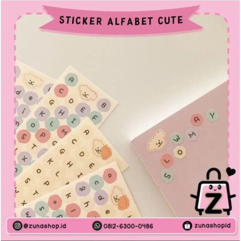 

STICKER DECO CUTE ALPHABET | DIY PLANNER STICKER AESHTETIC