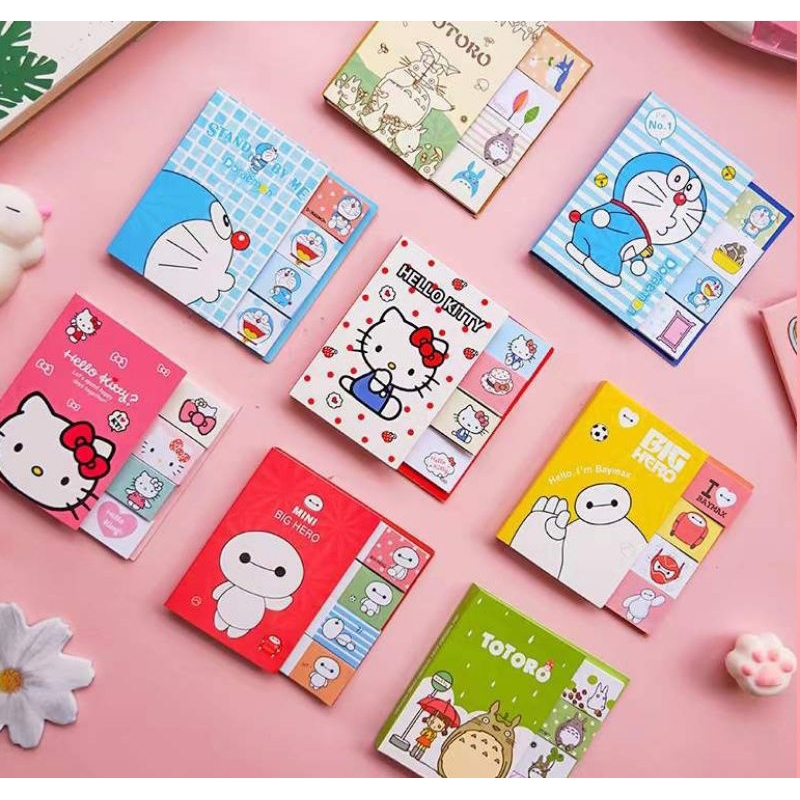 

[BISA COD] PEMBATAS BUKU KARAKTER/STICKY NOTES MEMO PAD CATATAN TEMPEL LUCU/STICKER
