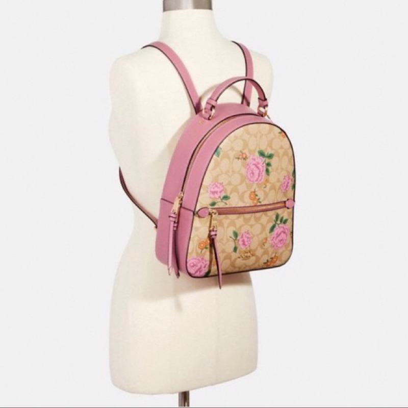 Coach Jordyn Backpack In Signature Canvas With Prairie Daisy Cluster Print (C3011)