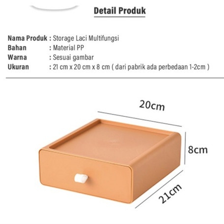 ONLYONE12 Laci Storage Portable / Box Penyimpanan Makeup Serbaguna / Rak Susun Kometik / Kotak Penyimpanan Multifungsi / Laci Mini Portable Susun / Box Kosmetik Macaron