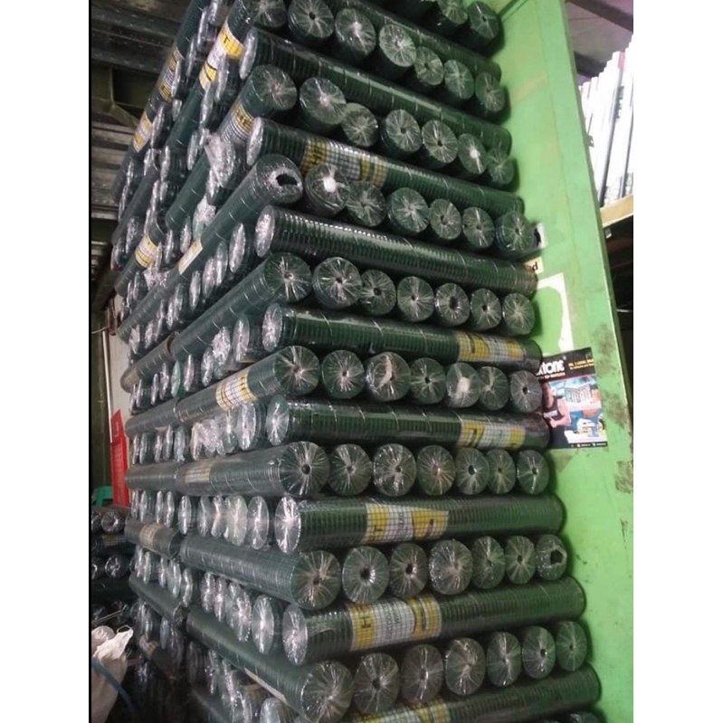 kawat loket 1/2 inch 90cm x 10 meter/ram kawat pvc/kawat hijau