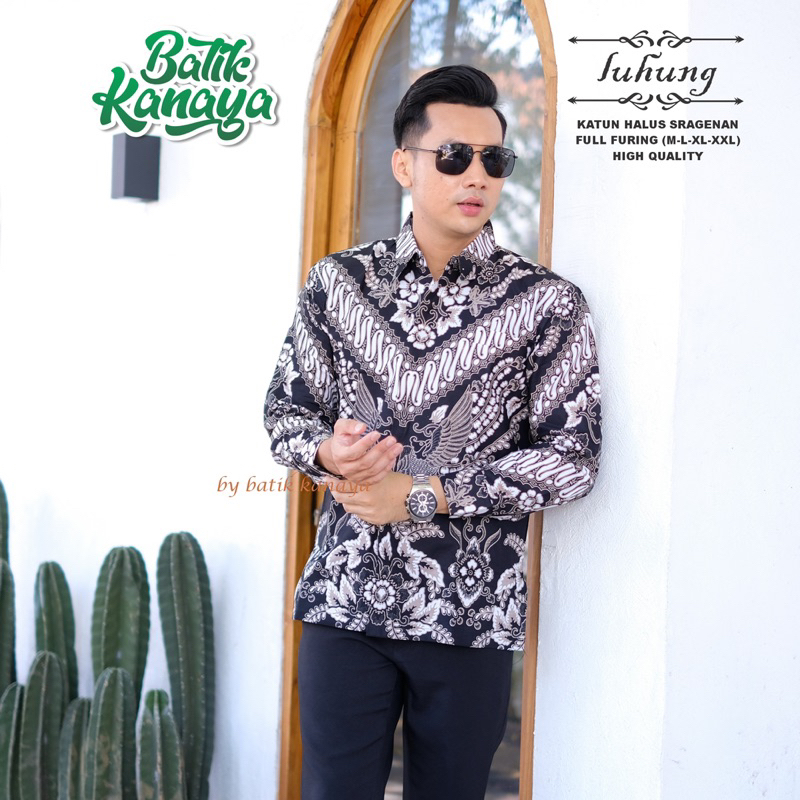 LUHUNG Baju Batik Full Furing Bahan Katun PREMIUM