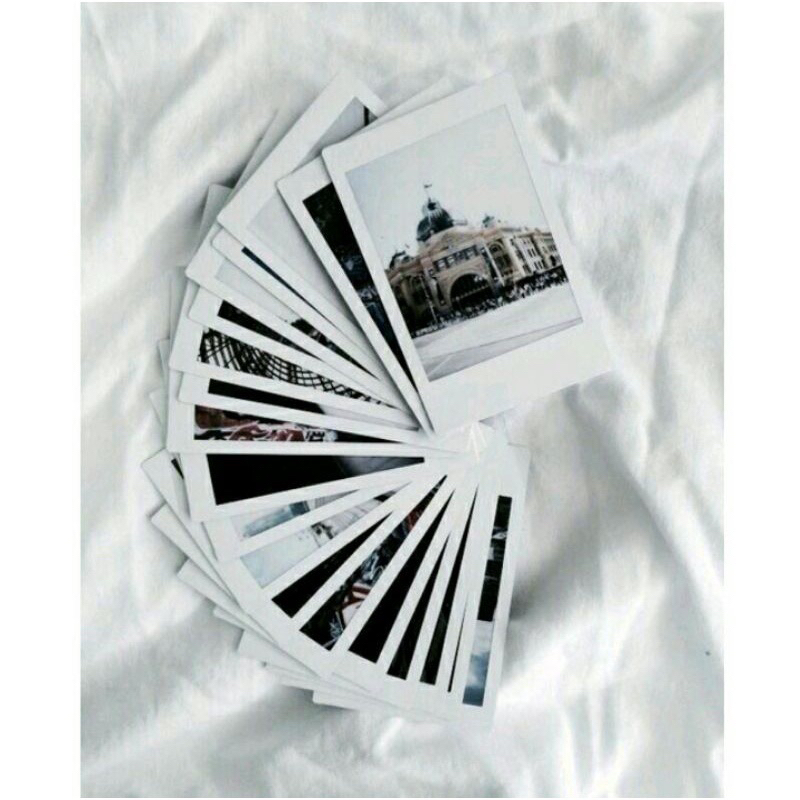 CETAK FOTO POLAROID HITAM PUTIH, TANPA WARNA 2R