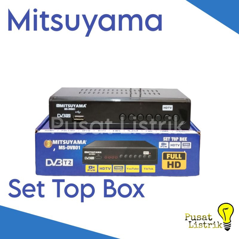 Set Top Box Mitsuyama DVB T2 Alat Penerima Siaran Digital Free HDMI