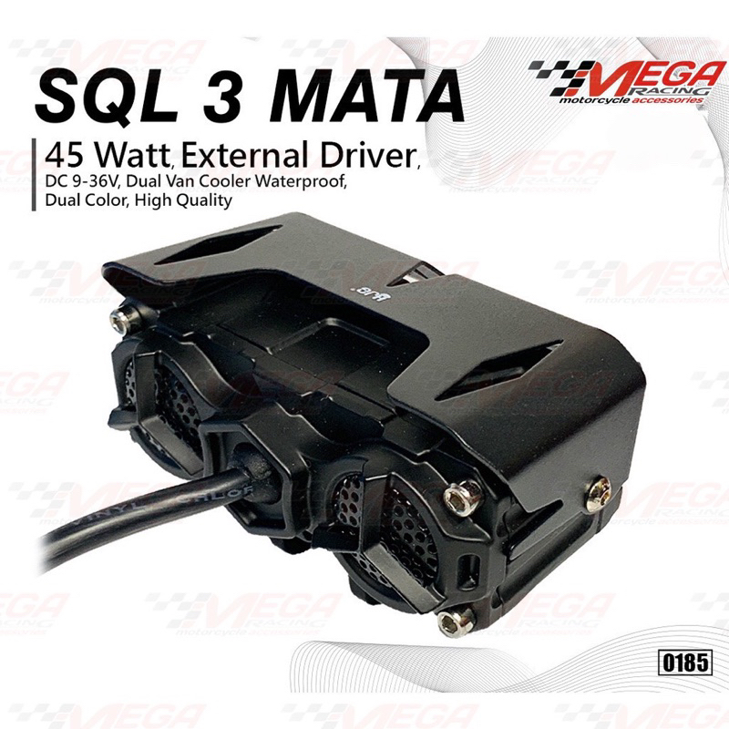 Lampu Tembak Laser Foglamp SQL 3 Mata SQl 2 Mata Q5 Superbright Hi Low Waterproff mobil motor