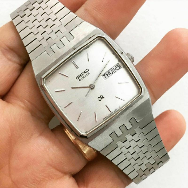 Jam Tangan Pria Bekas Original Seiko 8223-5160 Quartz Vintage watch/ Jam Antik/Jam Seken/Jam Lama