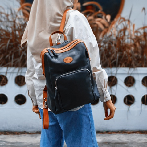 Leather Backpack I Tas Ransel Kulit Wanita BUCINI Kinanti