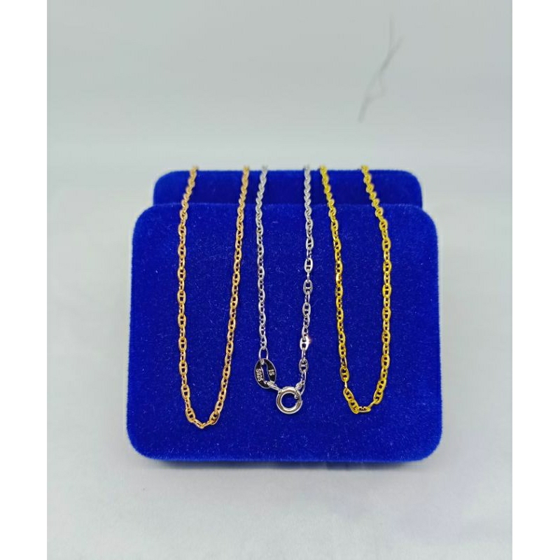 kalung rantai mini carti*r/perak asli silver 925 lapis emas/perhiasan fashion wanita terbaru