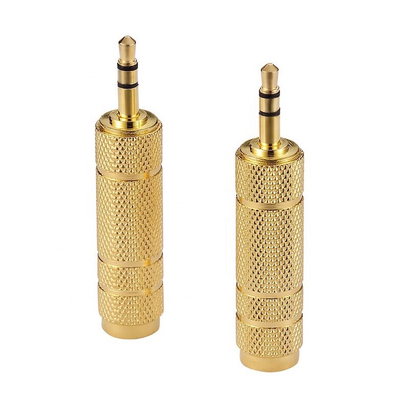konektor jack aux audio 3,5 male to 6,5 female stereo