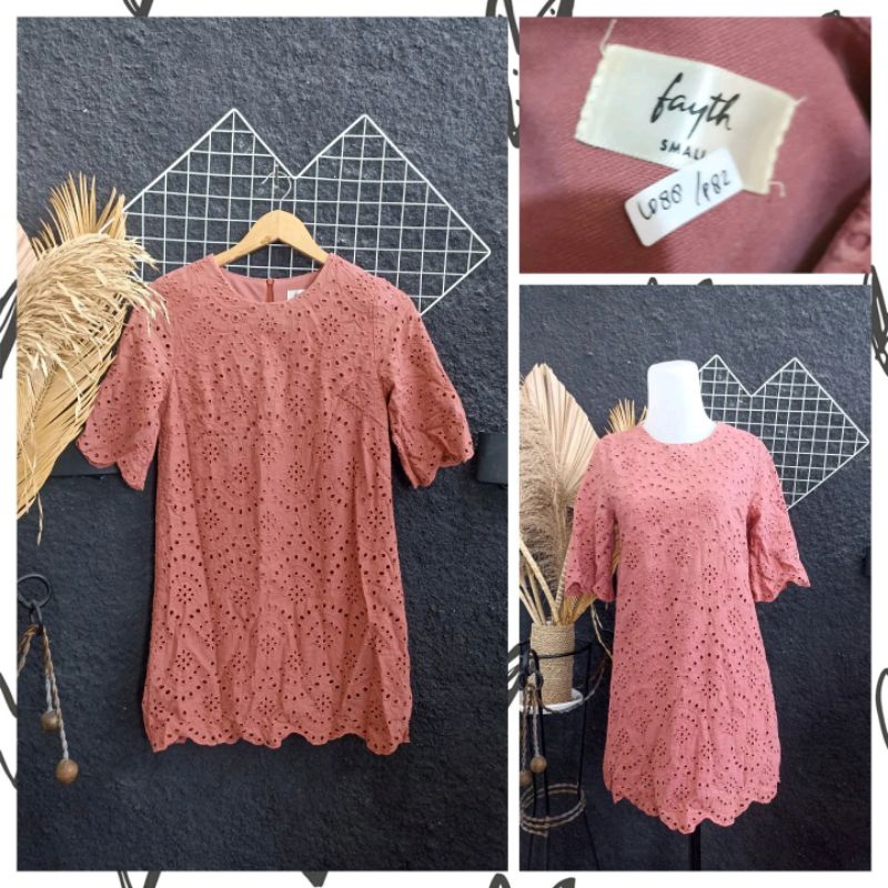 eyellete dress fayth