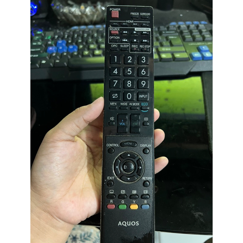 REMOTE REMOT SMART TV SHARP AQUOS GA865WJSA ORIGINAL ASLI