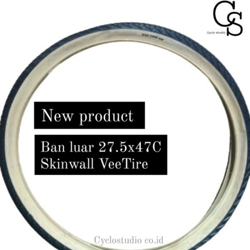 Ban luar Sepeda Vee Tire Rail Sport 27.5 x 47c Skinwall Wired Gravel tire