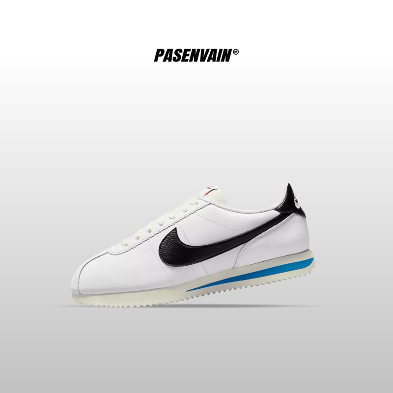 Nike Cortez White Black Blue 100% Original