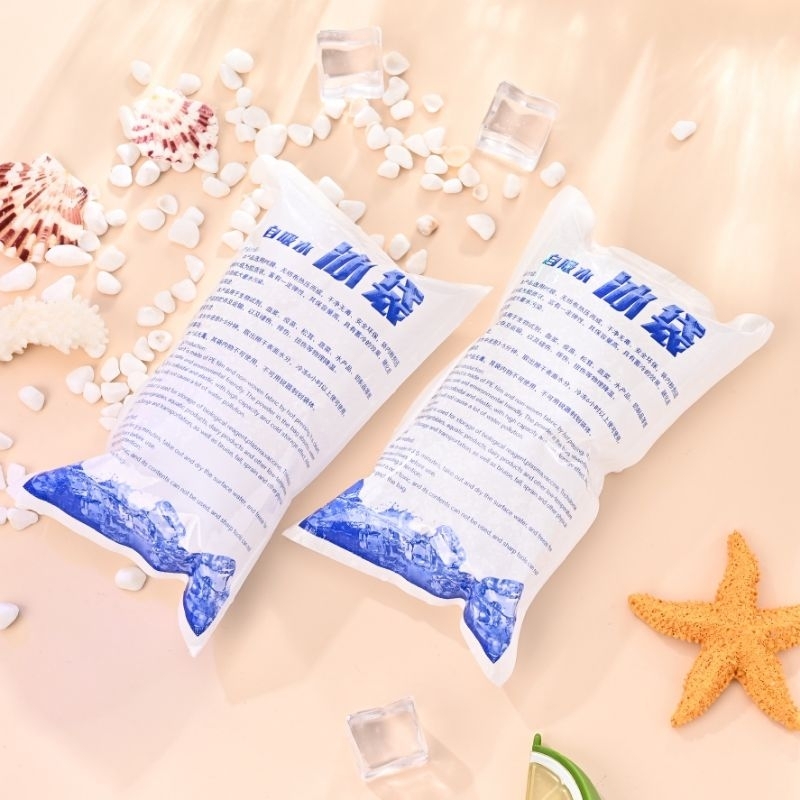 Ice Gel Bag Kemasan, Ice Gel Kemasan, Ice Bag dengan cara menyerap air