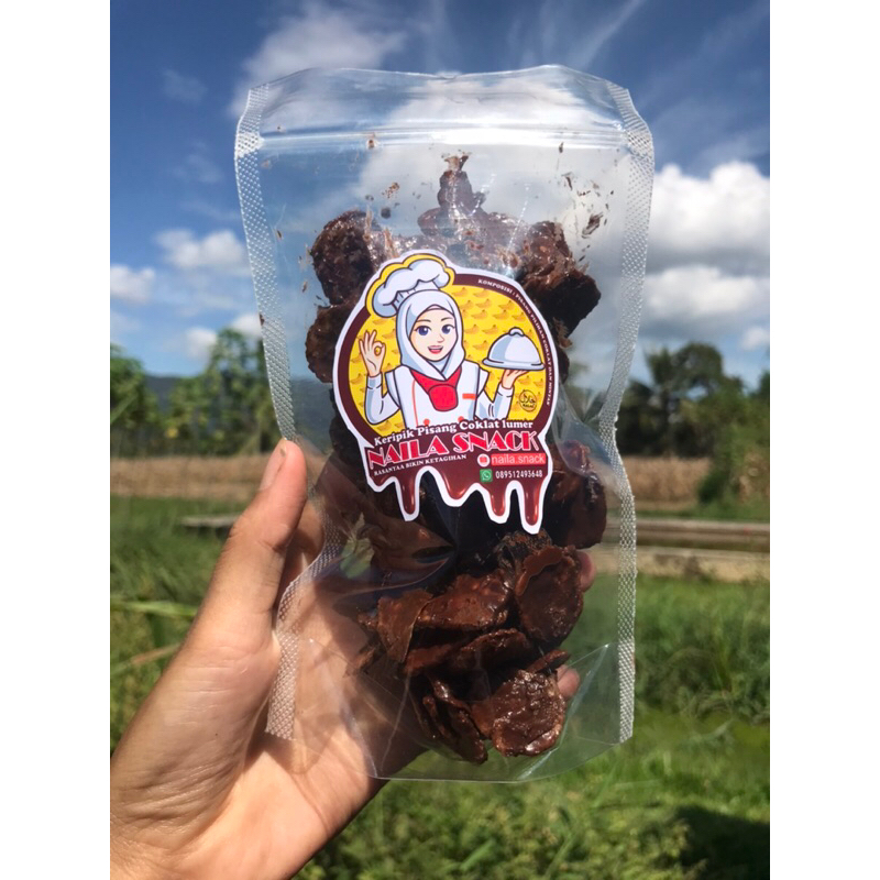 

kripik pisang coklat lumer