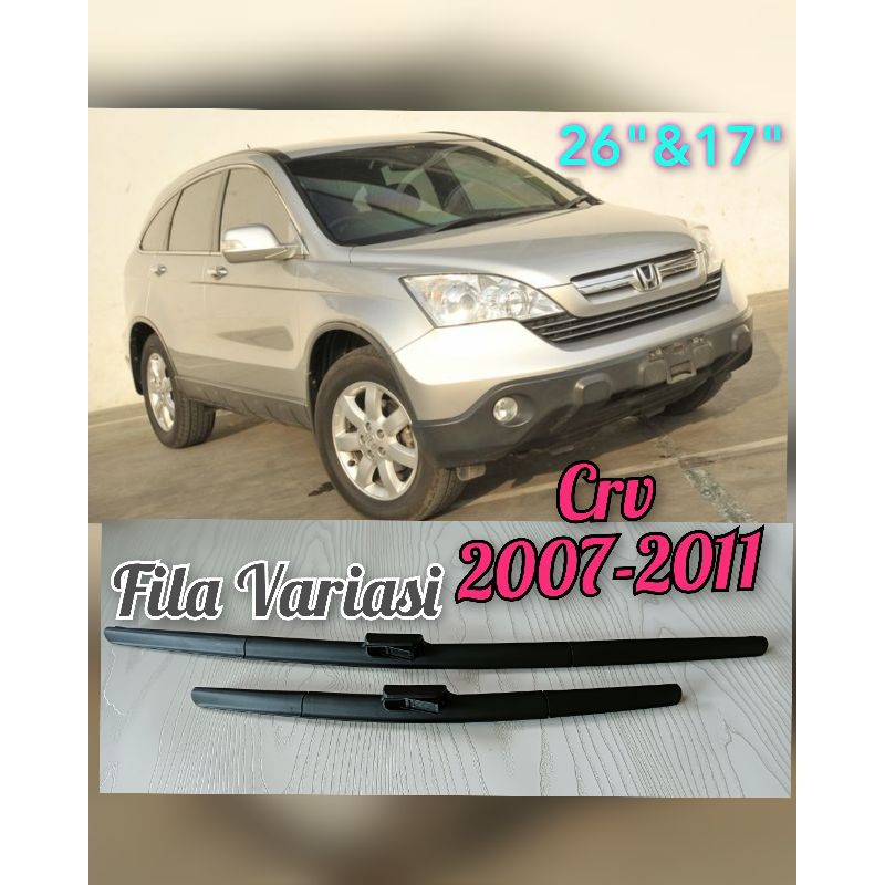 Wiper Honda CR-V 2007-2011 Wiper depan khusus Honda CR-V 2007-2011 ukuran 26 "&17"
