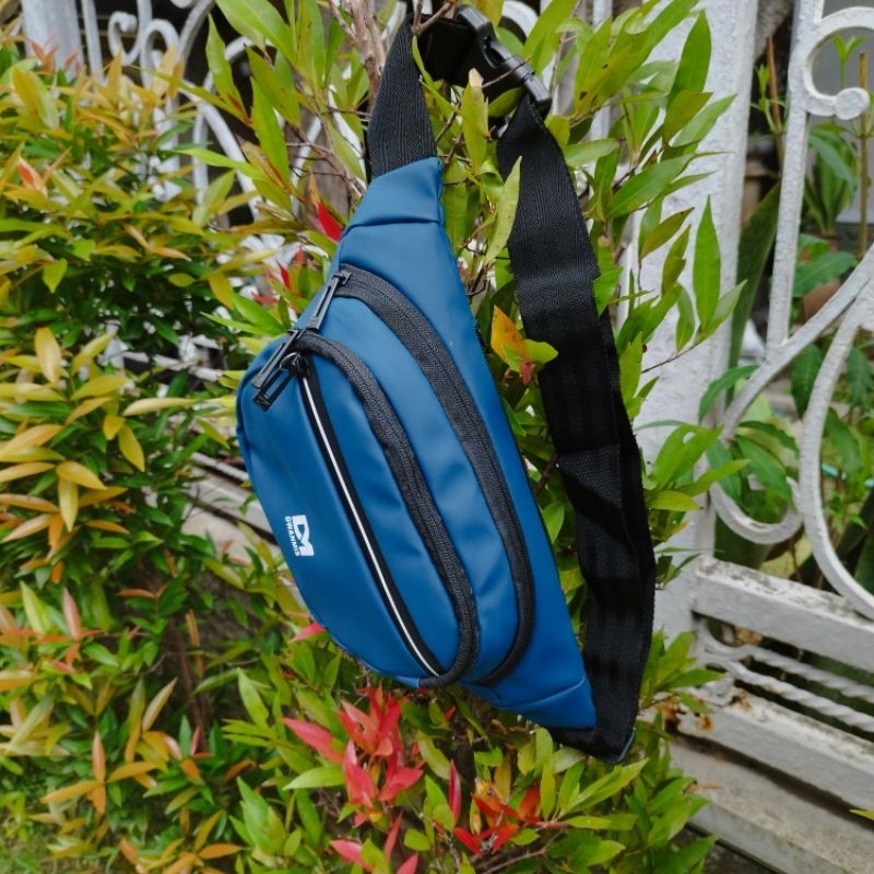 Waistbag Pria Original Merk DM Exclusive | Tas Selempang Pria Bahan Balon Super