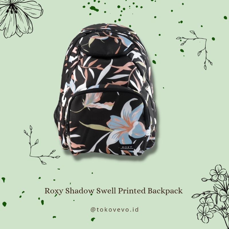 Tas Ransel Roxy Original - Shadow Swell Printed Backpack | Tas Sekolah