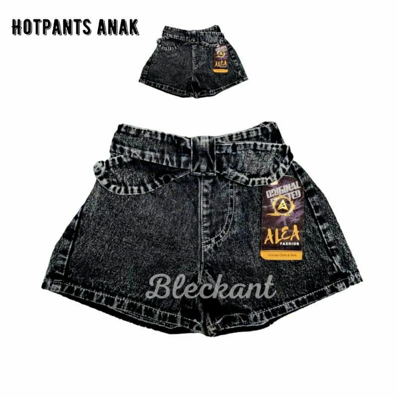 HOTPANTS JEANS ANAK PEREMPUAN VARIASI TALI PITA