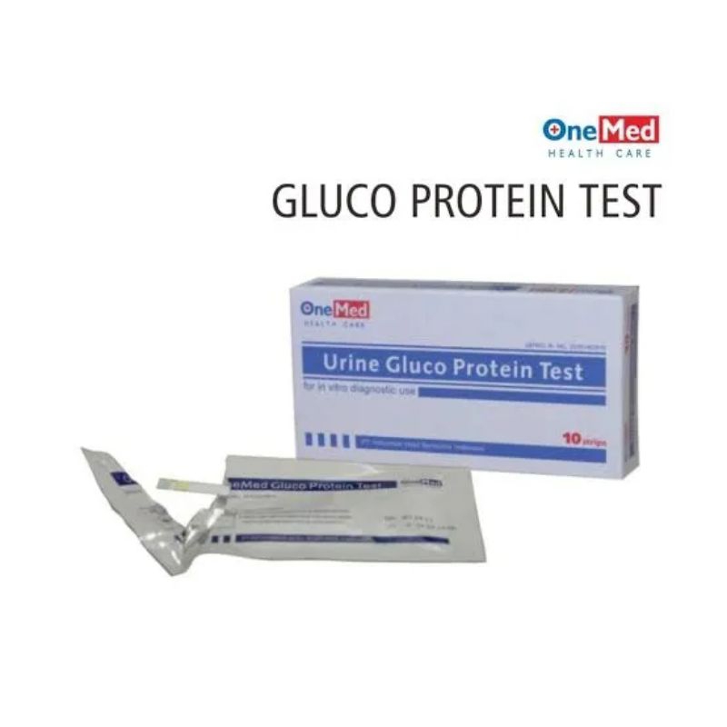 ONEMED URINE GLUCO PROTEIN TEST BOX ISI 10 STRIP